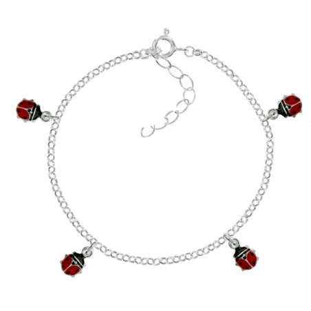 Pulsera mariquitas Plata de Ley | Karissma