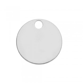 Colgante mini chapa Plata de Ley - Karissma