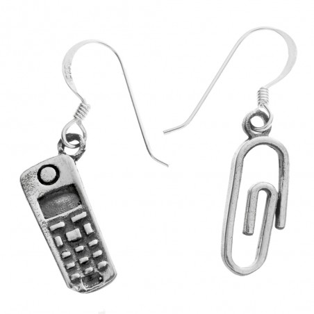 Pendientes Recepcionista Plata de Ley - Karissma