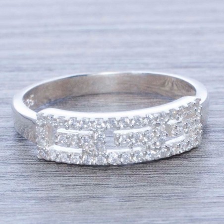 Anillo cinta calada Plata de Ley 925