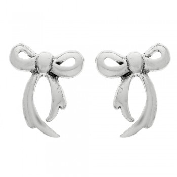 Pendientes lazo Plata de Ley 925