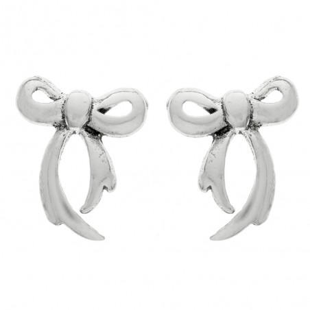 Pendientes lazo Plata de Ley 925