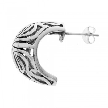 Pendientes calado oxidado Plata de Ley 925 2