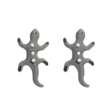 Pendientes salamandra esmaltada Plata de Ley - Karissma