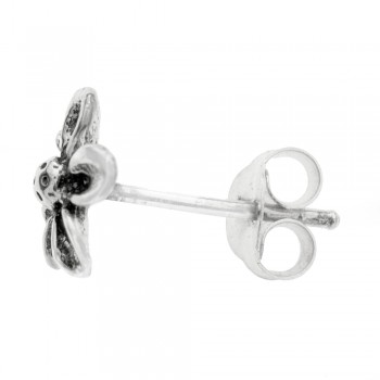 Pendientes mini flor Plata de Ley - Karissma 2