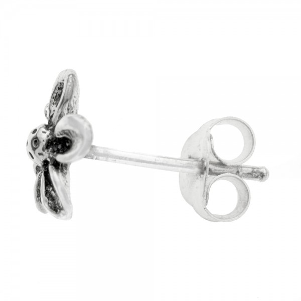 Pendientes mini flor Plata de Ley - Karissma