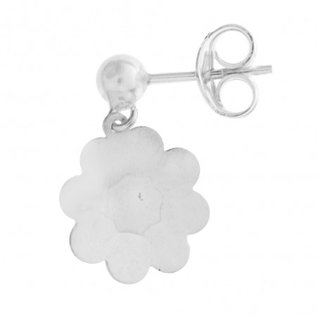 Pendientes flor mandala Plata de Ley - Karissma