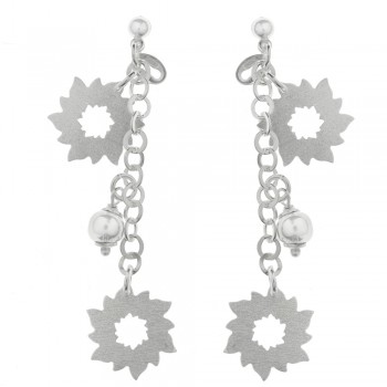 Pendientes largos con soles Plata de Ley - Karissma