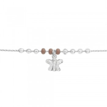 Tobillera colgante mariposa Plata de Ley | Karissma 2