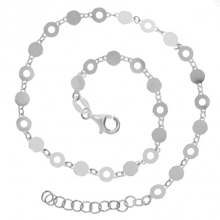 Tobillera círculos Plata de Ley | Karissma