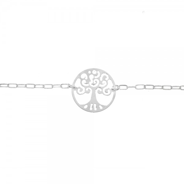 Pulsera eslabón cadena árbol de la vida Plata de Ley | Karissma