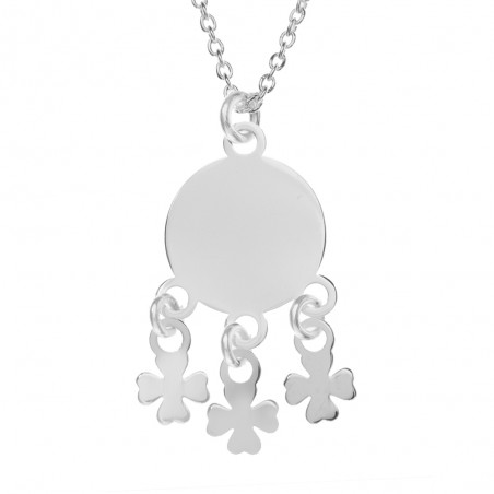 Collar tréboles de la Suerte Plata de Ley | Karissma