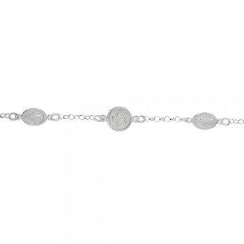 Pulsera amuleto con escapularios Plata de Ley | Karissma 2