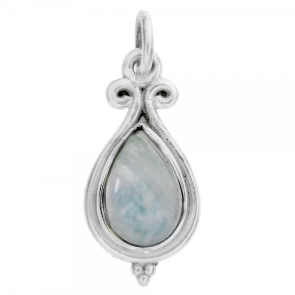 Colgante gota piedra natural Plata de Ley - Karissma