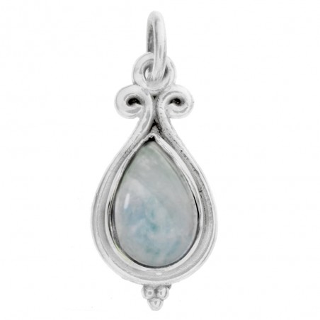 Colgante gota piedra natural Plata de Ley - Karissma