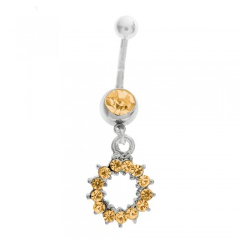 Piercing ombligo sol acero - Karissma