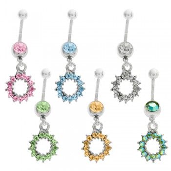 Piercing ombligo sol acero - Karissma 2