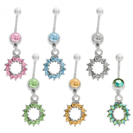 Piercing ombligo sol acero - Karissma