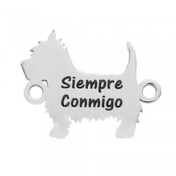 Pulsera perro grabada Plata de Ley - Karissma 2