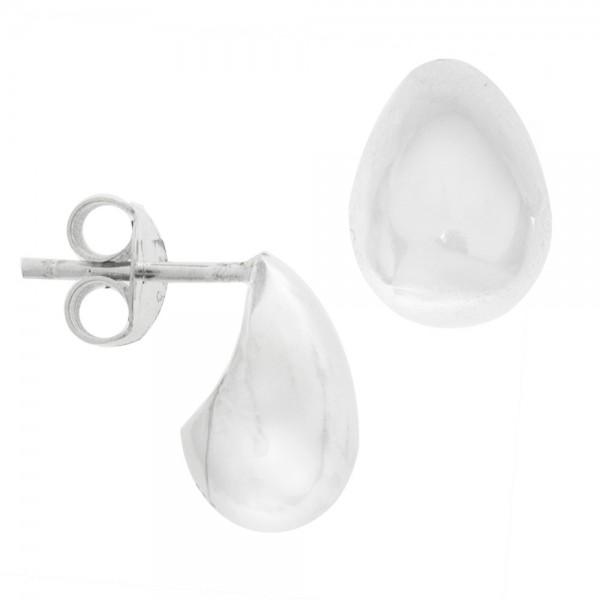 Pendientes gota inflada Plata de Ley - Karissma