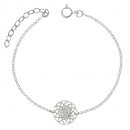 Tobillera Mandala Plata de Ley