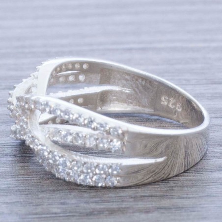 Anillo trenzado Plata de Ley 925