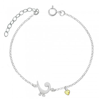 Tobillera musical clave de Fa Plata de Ley 925 | Karissma