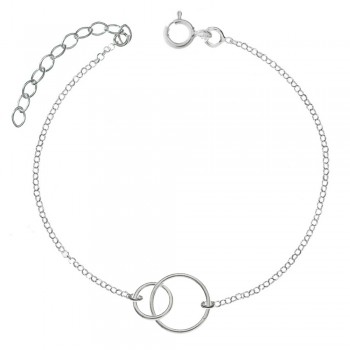 Tobillera doble karma Plata de Ley 925 | Karissma