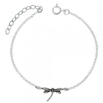 Tobillera libélula Plata de Ley | Karissma