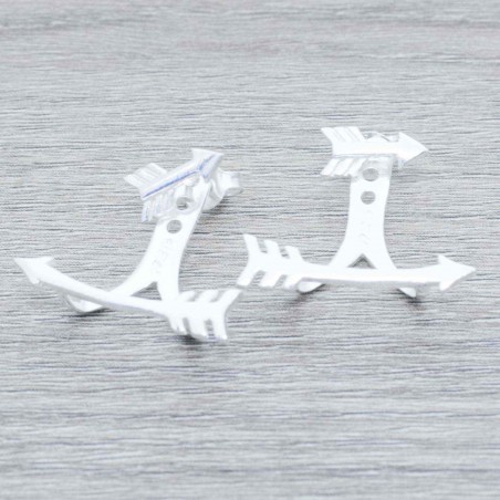 Pendientes doble flecha Plata de Ley 925