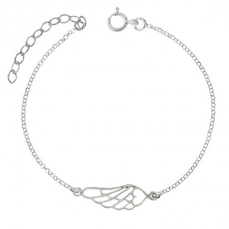 Tobillera ala calada Plata de Ley