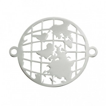 Tobillera Mapamundi Plata de Ley 2