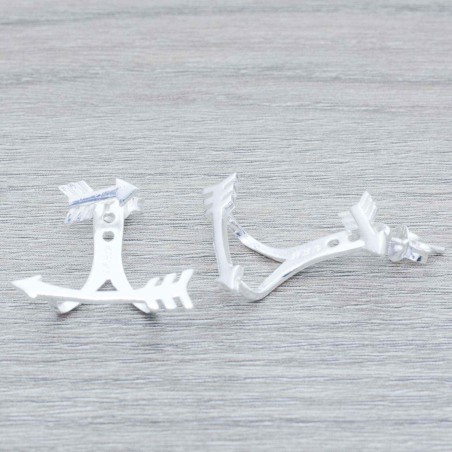 Pendientes doble flecha Plata de Ley 925