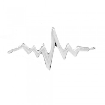 Tobillera electrocardiograma Plata de Ley | Karissma 2