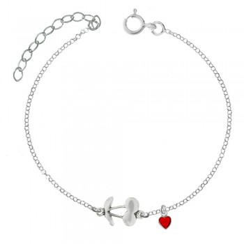 Tobillera  cerezas Plata de Ley - Karissma