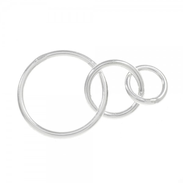 Tobillera triple Karma Plata de Ley 925 | Karissma