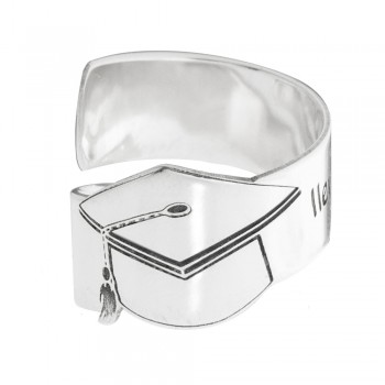 Anillo graduación personalizado Plata de Ley - Karissma