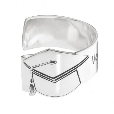 Anillo graduación personalizado Plata de Ley - Karissma