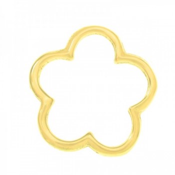 Pulsera flor calada bañada en Oro 2