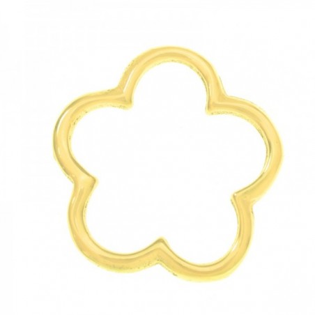 Pulsera flor calada bañada en Oro