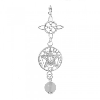 Collar amuleto nudo de bruja & tetragrámaton Plata de Ley| Karissma 2