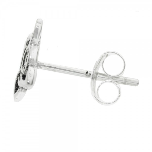 Pendientes nudo de bruja mini Plata de Ley - Karissma