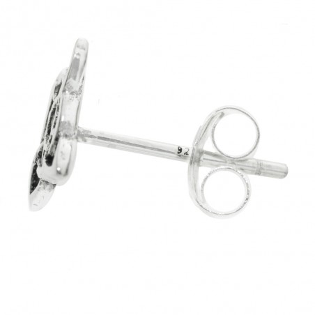 Pendientes nudo de bruja mini Plata de Ley - Karissma