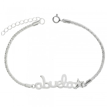Pulsera coreana abuela Plata de Ley | Karissma