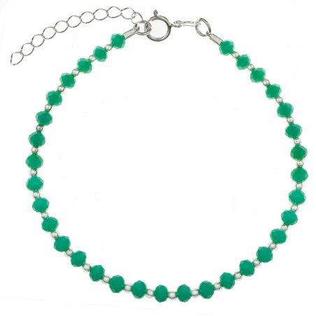 Pulsera amazonita facetada Plata de Ley | Karissma