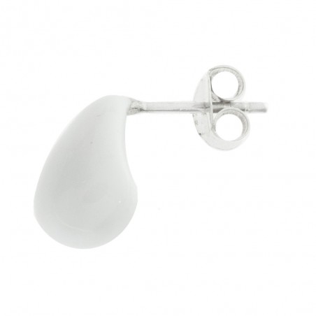 Pendientes gota inflada esmaltada Plata de Ley - Karissma