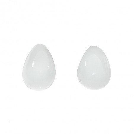 Pendientes gota inflada esmaltada Plata de Ley - Karissma