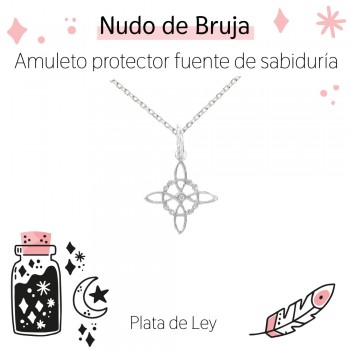 Collar mini Nudo de Bruja Plata de Ley | Karissma