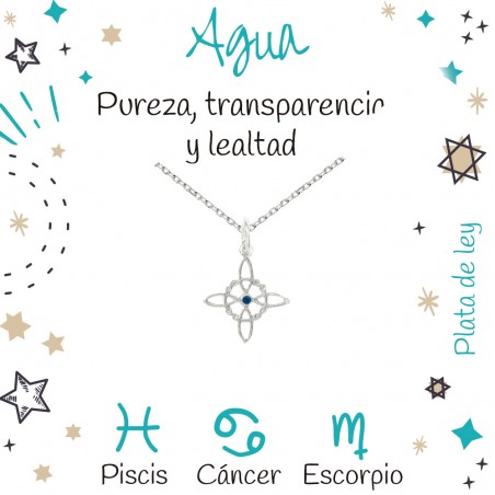 Amuleto mini Nudo de Bruja signos Agua | Karissma