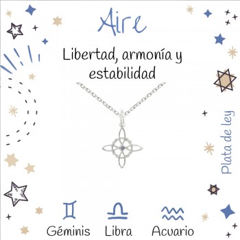 Amuleto mini Nudo de Bruja signos Aire| Karissma